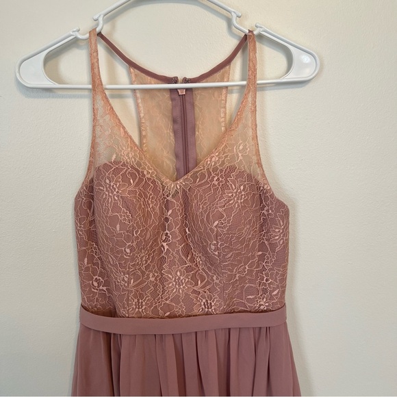 {Azazie} Bernelle Bridesmaids Dress - Dusty Rose - Picture 3 of 13